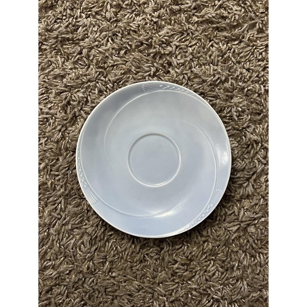 HOMER LAUGHLIN Serenade Pastel Blue Saucer 6" Plate Mid-Century Vintage VGC!